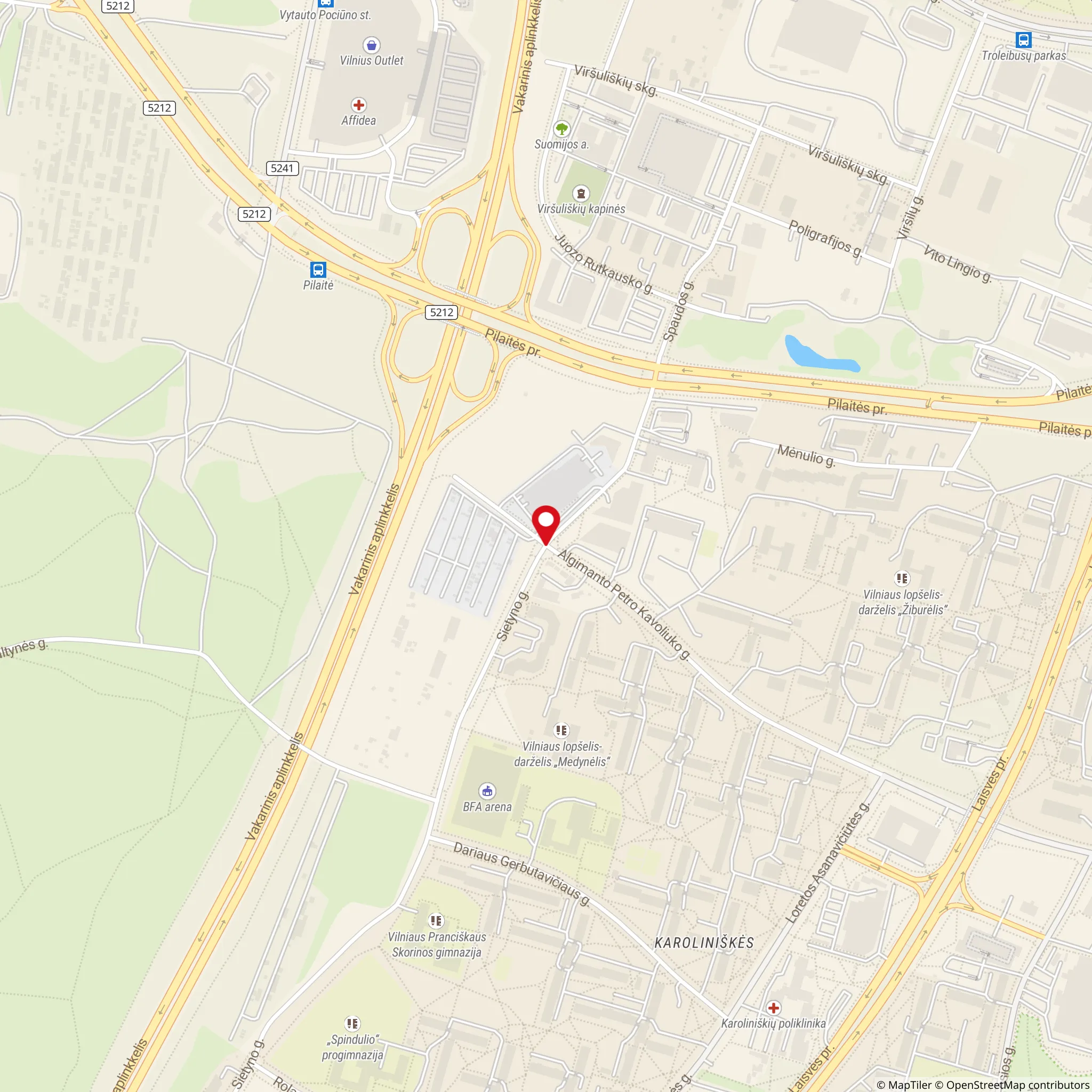 Vilnius, Karoliniškės, Algimanto Petro Kavoliuko g.        
            Vilnius, Karoliniškės, Algimanto Petro Kavoliuko g. - Görünüm 6